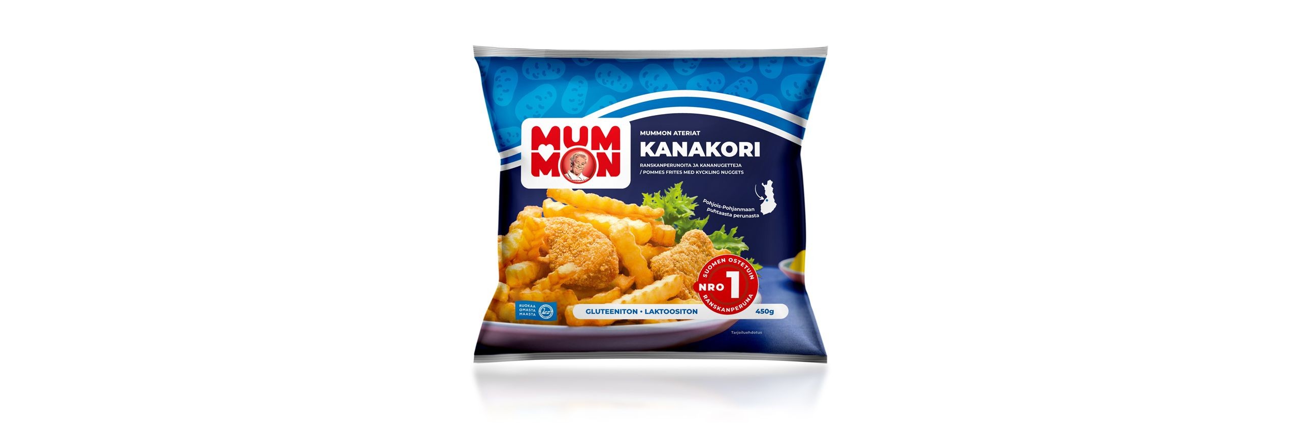 Mummon Chicken nuggets mixed with French Fries 450g