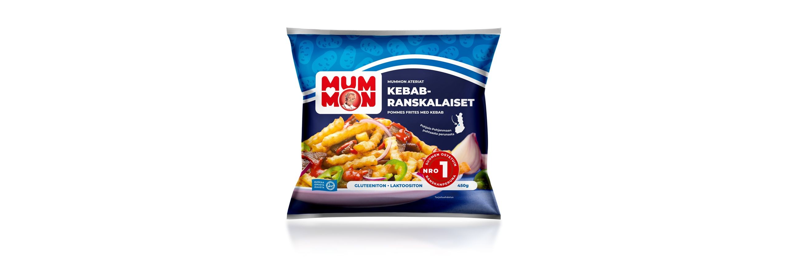 Mummon kebab mixed with fries 450g